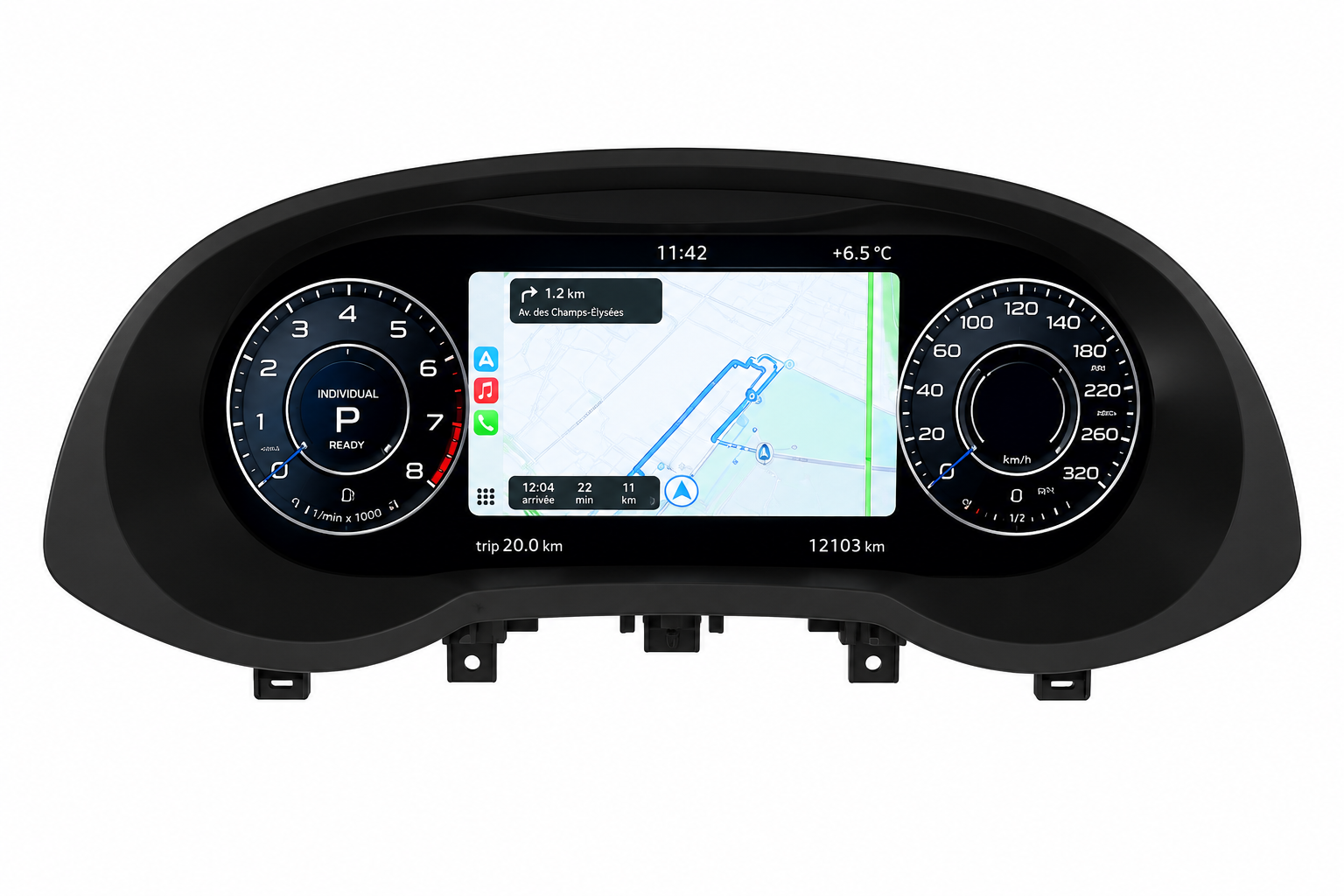 Tableau de Bord Numérique Audi Q3/RSQ3 (2012-2018)